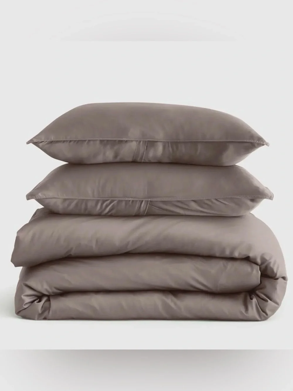 NWT Quince Bamboo Duvet Cover Set, Full/Queen (Stone)